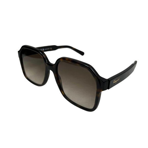 Salvatore Ferragamo SF1069S Sunglasses Gradient Lens Full Square Rim Brown Women - Picture 8 of 8